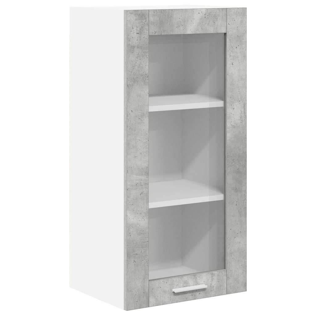 Armadio pensile con porta Grigio cemento 40 x 31 x 80 cm | homemem39
