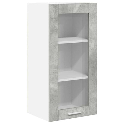 Armadio pensile con porta Grigio cemento 40 x 31 x 80 cm | homemem39