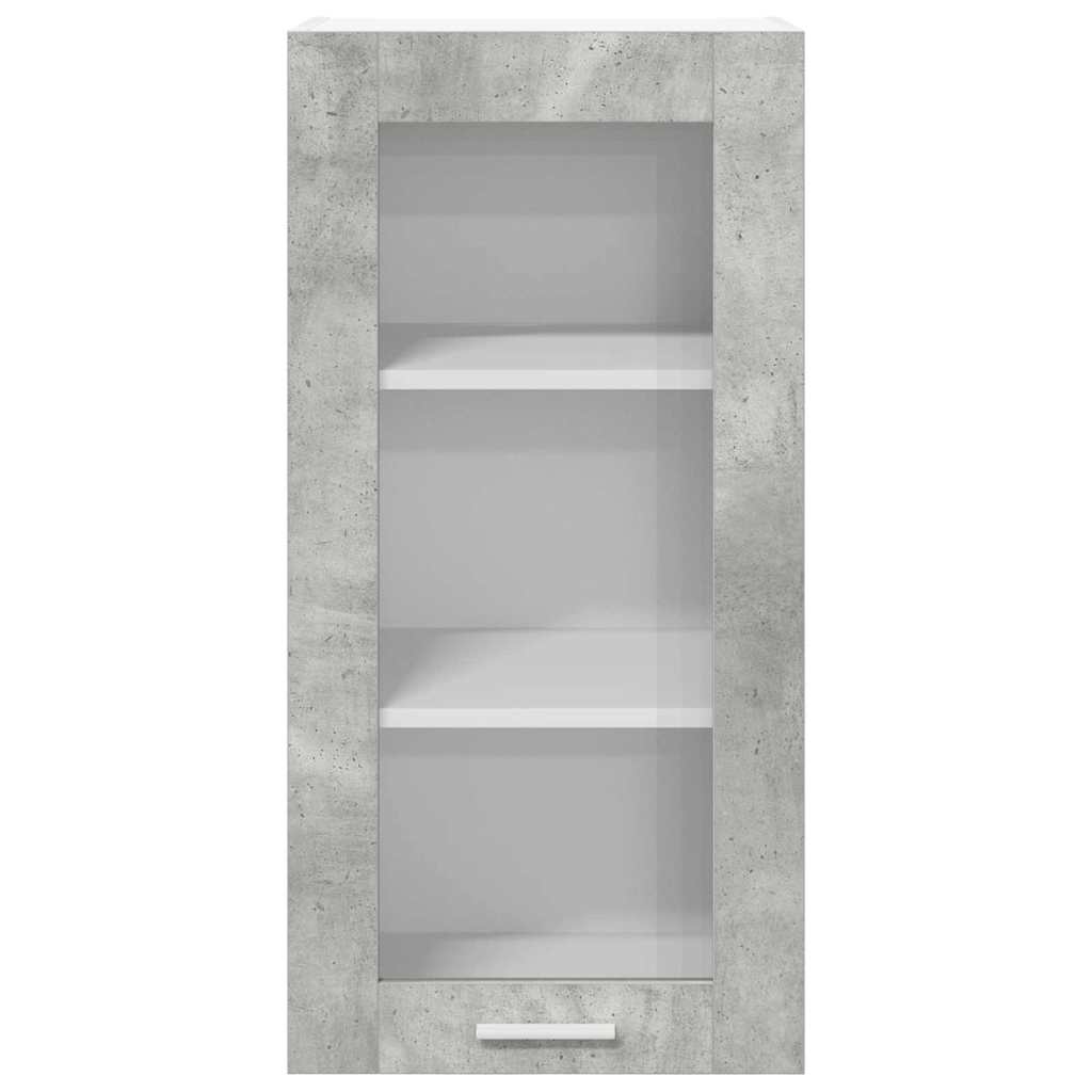Armadio pensile con porta Grigio cemento 40 x 31 x 80 cm | homemem39