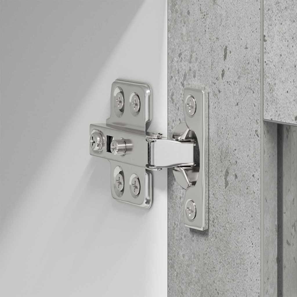 Armadio pensile con porta 2 pcs Grigio cemento 40 x 31 x 80 cm | homemem39