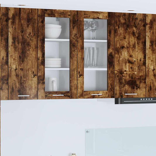 Armadio pensile Rovere fumé 40 x 31 x 80 cm Legno multistrato | homemem39