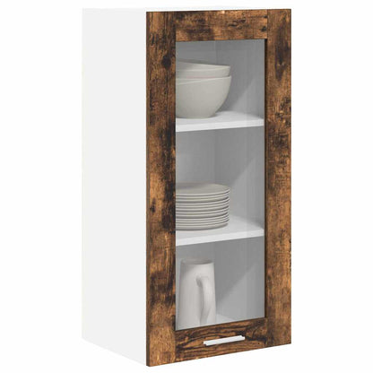 Armadio pensile con porta 2 pcs Rovere fumé 40 x 31 x 80 cm | homemem39
