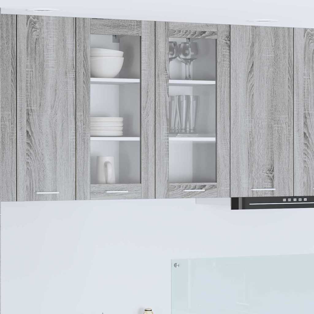 Armadio pensile Grigio Sonoma 40 x 31 x 80 cm Legno multistrato | homemem39