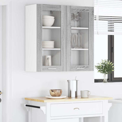 Armadio pensile Grigio Sonoma 40 x 31 x 80 cm Legno multistrato | homemem39