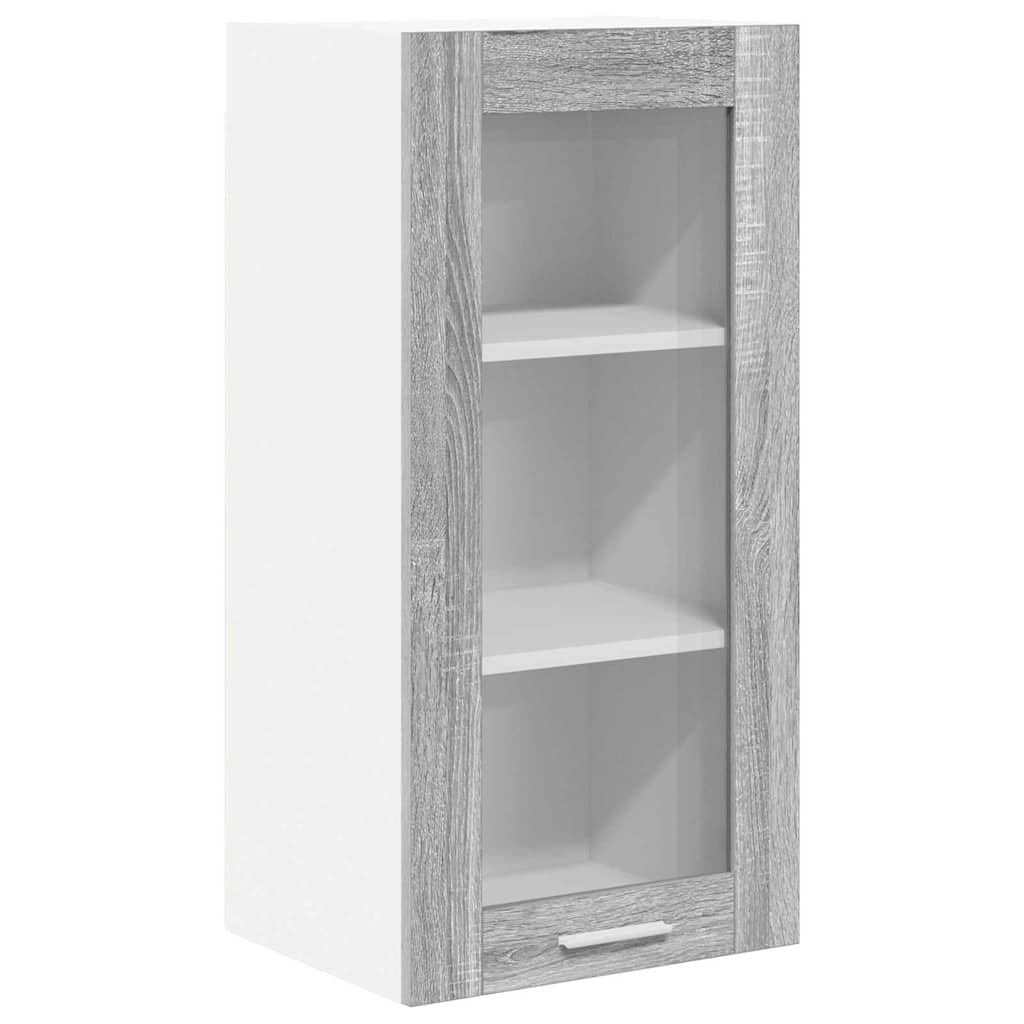 Armadio pensile Grigio Sonoma 40 x 31 x 80 cm Legno multistrato | homemem39