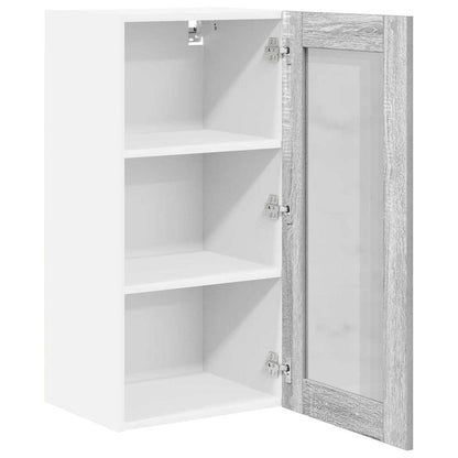 Armadio pensile Grigio Sonoma 40 x 31 x 80 cm Legno multistrato | homemem39