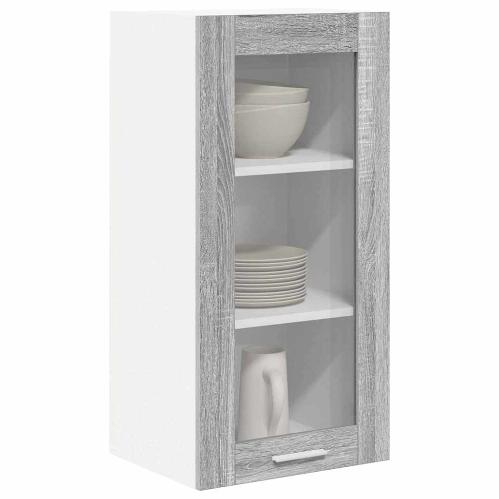 Armadio pensile Grigio Sonoma 40 x 31 x 80 cm Legno multistrato | homemem39