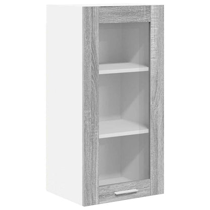 Armadio pensile con porta 2 pcs Grigio Sonoma 40 x 31 x 80 cm | homemem39