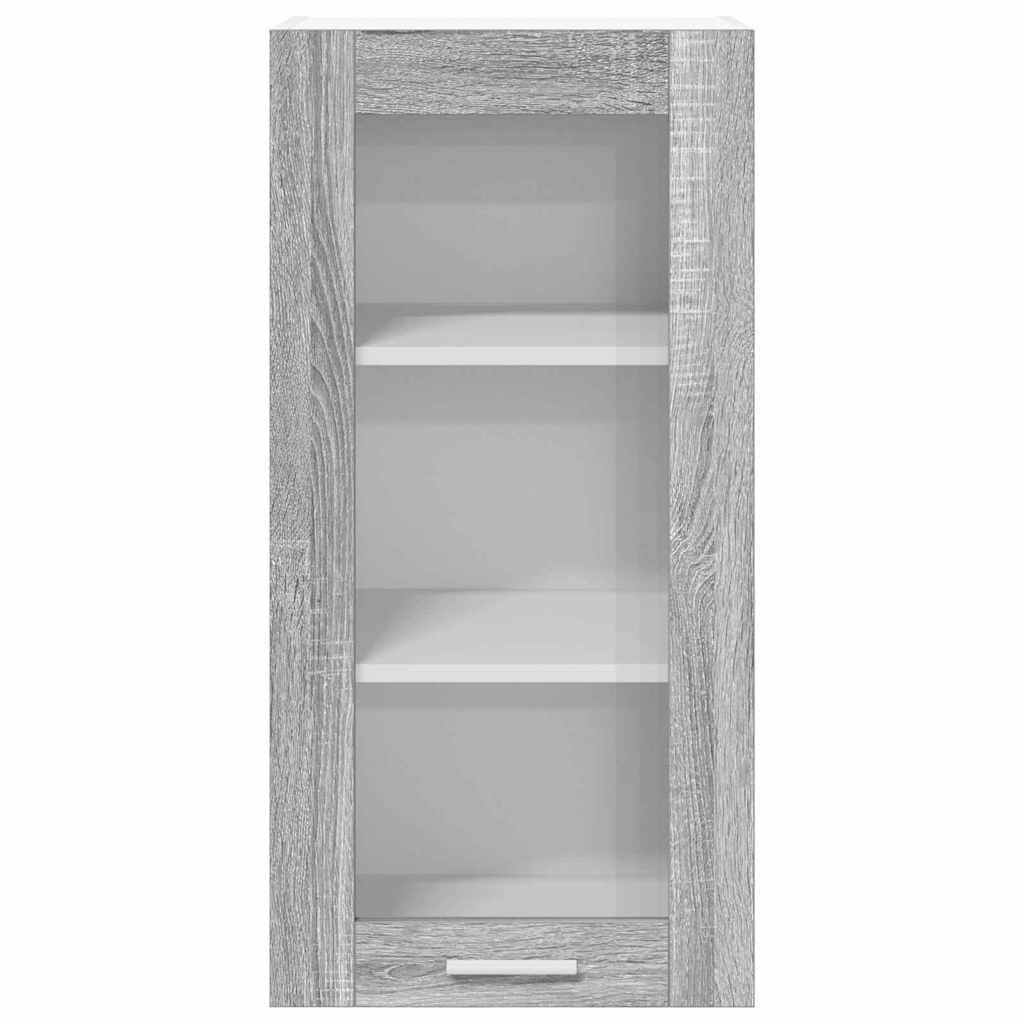Armadio pensile con porta 2 pcs Grigio Sonoma 40 x 31 x 80 cm | homemem39
