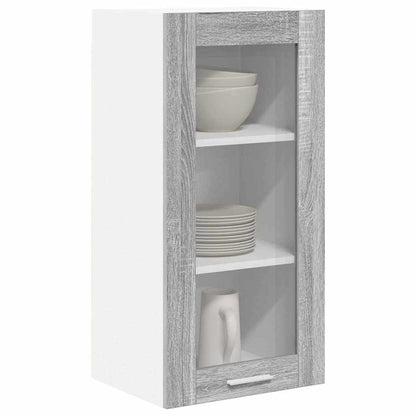 Armadio pensile con porta 2 pcs Grigio Sonoma 40 x 31 x 80 cm | homemem39