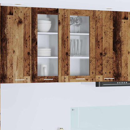 Armadio pensile con porta 2 pcs Legno vecchio 40 x 31 x 80 cm | homemem39