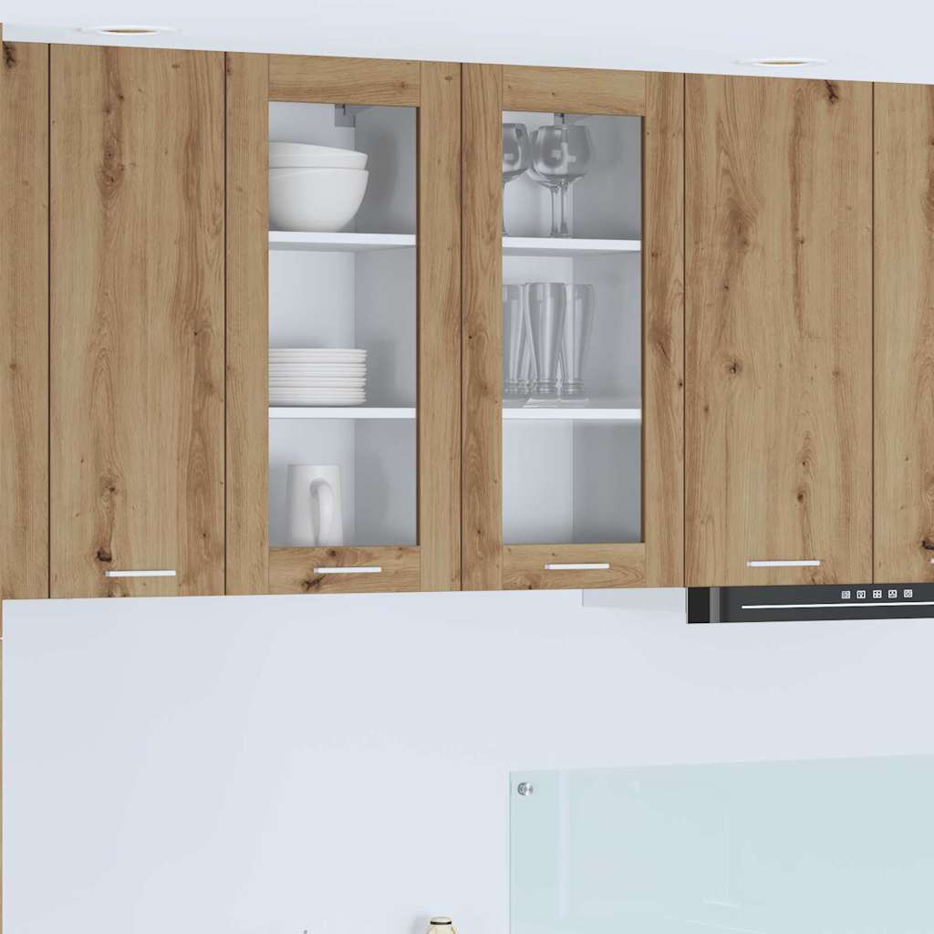 Armadio pensile con porta Rovere artigianale 40 x 31 x 80 cm | homemem39