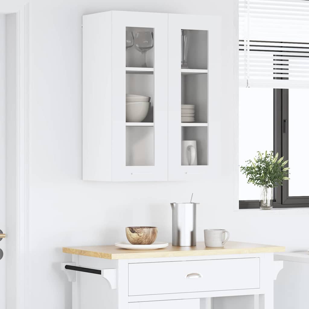 Armadio pensile Bianco 60 x 31 x 80 cm Legno multistrato | homemem39