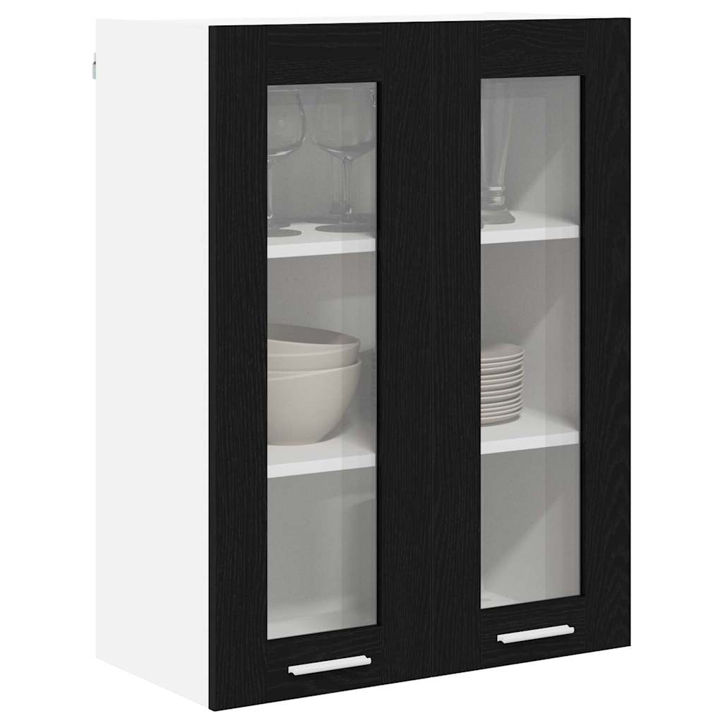 Armadio pensile Rovere Nero 60 x 31 x 80 cm Legno multistrato | homemem39