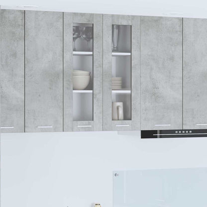 Armadio pensile con porta Grigio cemento 60 x 31 x 80 cm | homemem39