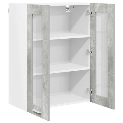 Armadio pensile con porta Grigio cemento 60 x 31 x 80 cm | homemem39
