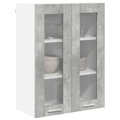 Armadio pensile con porta Grigio cemento 60 x 31 x 80 cm | homemem39