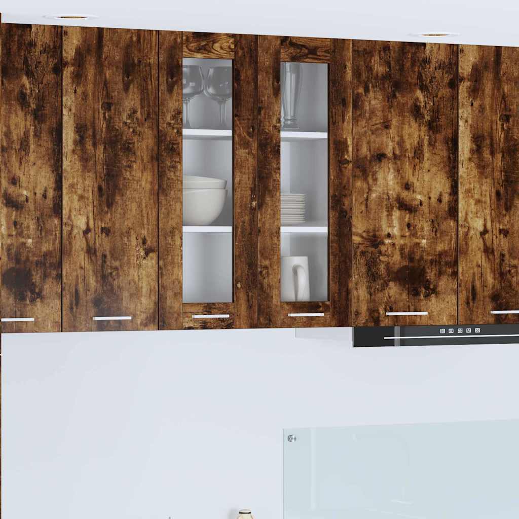 Armadio pensile Rovere fumé 60 x 31 x 80 cm Legno multistrato | homemem39