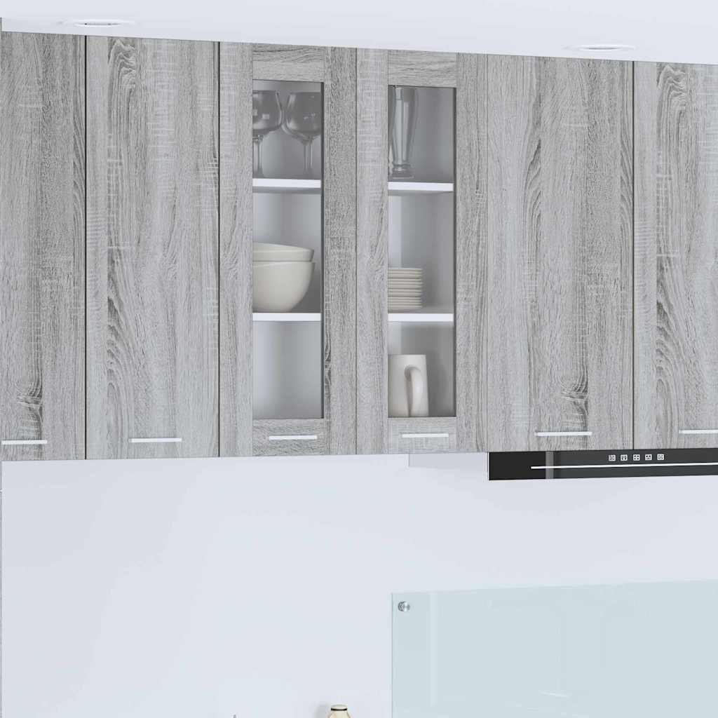Armadio pensile Grigio Sonoma 60 x 31 x 80 cm Legno multistrato | homemem39