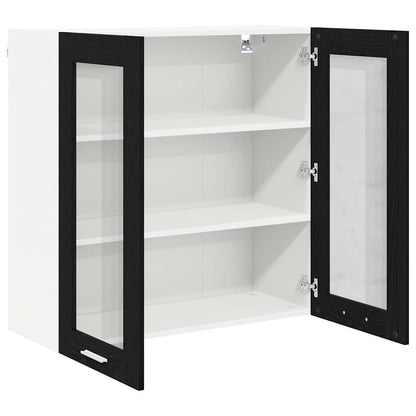 Armadio pensile Rovere Nero 80 x 31 x 80 cm Legno multistrato | homemem39