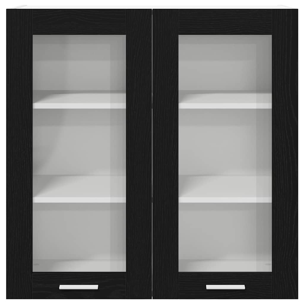 Armadio pensile Rovere Nero 80 x 31 x 80 cm Legno multistrato | homemem39