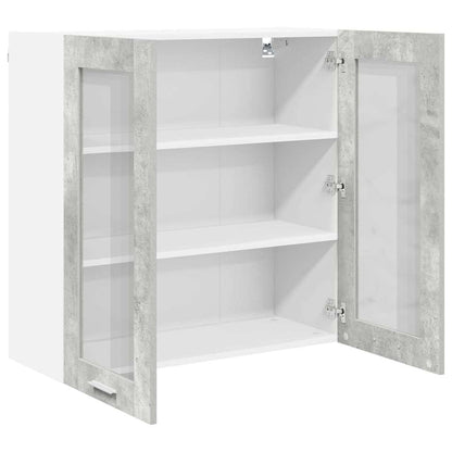 Armadio pensile con porta Grigio cemento 80 x 31 x 80 cm | homemem39