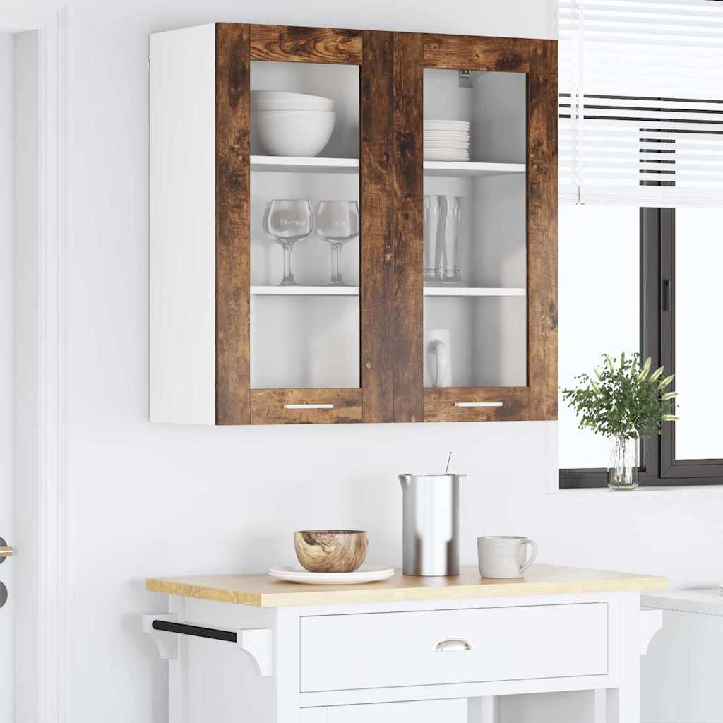 Armadio pensile Rovere fumé 80 x 31 x 80 cm Legno multistrato | homemem39