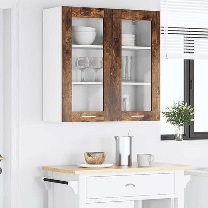 Armadio pensile Rovere fumé 80 x 31 x 80 cm Legno multistrato | homemem39