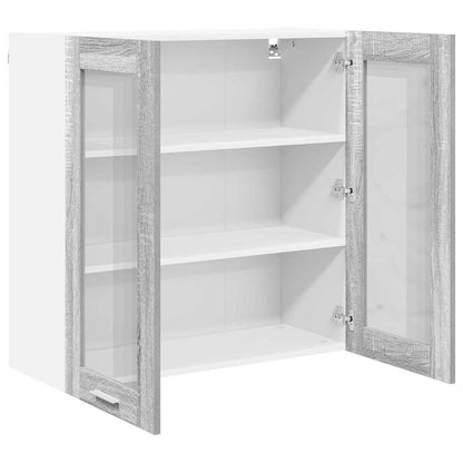Armadio pensile Grigio Sonoma 80 x 31 x 80 cm Legno multistrato | homemem39