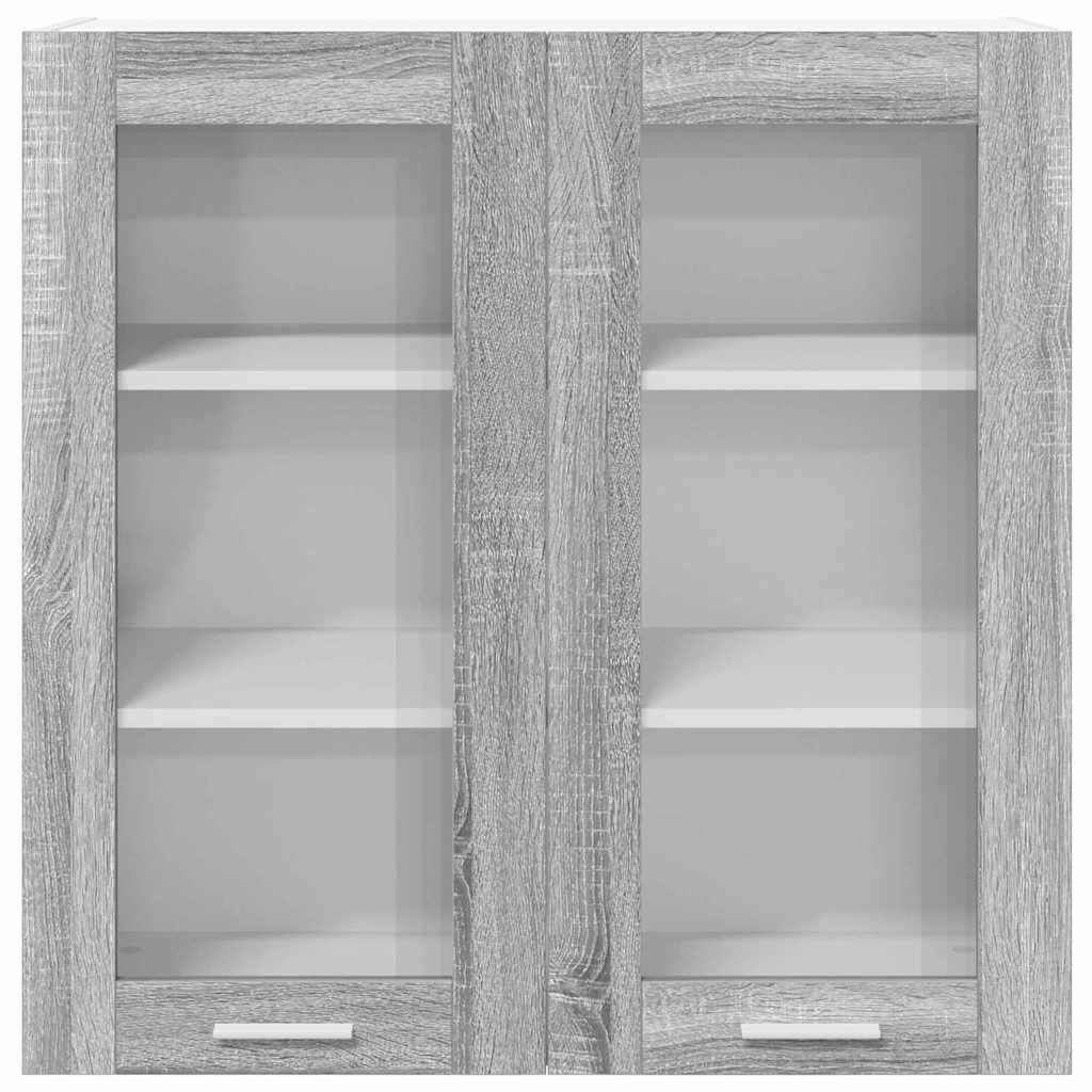 Armadio pensile Grigio Sonoma 80 x 31 x 80 cm Legno multistrato | homemem39