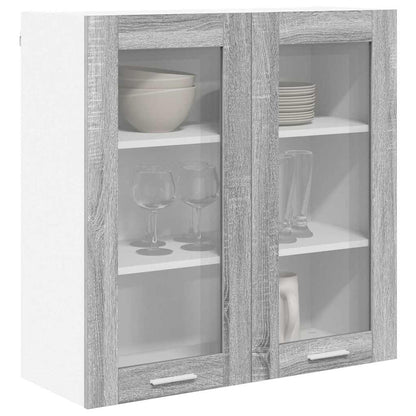 Armadio pensile Grigio Sonoma 80 x 31 x 80 cm Legno multistrato | homemem39