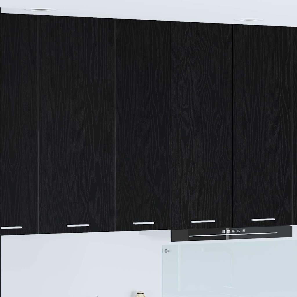 Armadio pensile Rovere Nero 30 x 31 x 100 cm Legno multistrato | homemem39