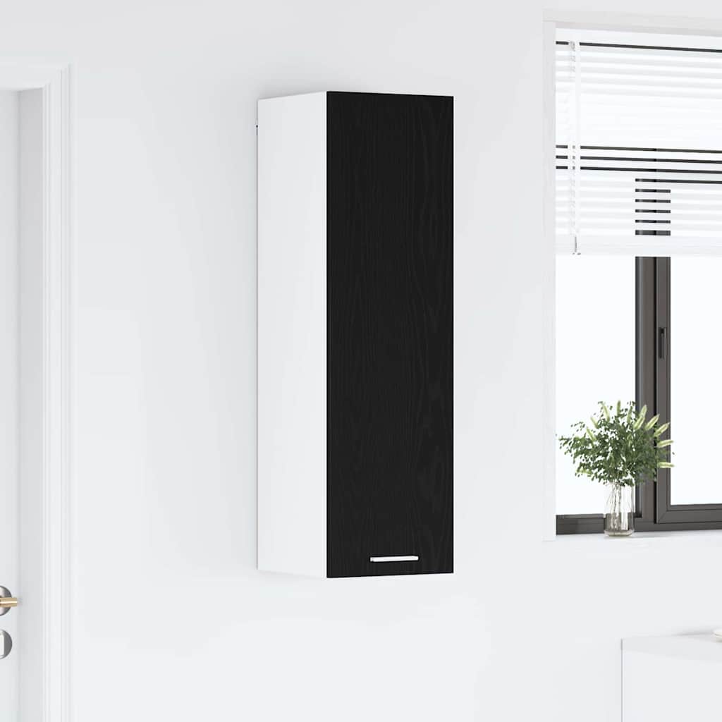 Armadio pensile Rovere Nero 30 x 31 x 100 cm Legno multistrato | homemem39