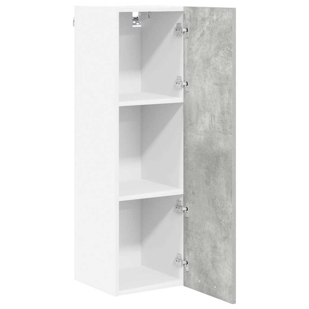 Armadio pensile con porta Grigio cemento 30 x 31 x 100 cm | homemem39