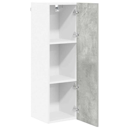 Armadio pensile con porta Grigio cemento 30 x 31 x 100 cm | homemem39