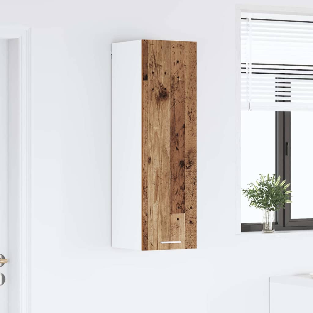 Armadio pensile con porta Legno vecchio 30 x 31 x 100 cm | homemem39