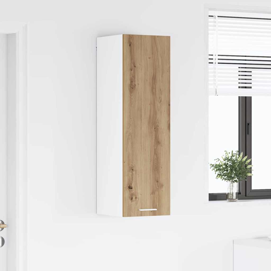 Armadio pensile con porta Rovere artigianale 30 x 31 x 100 cm | homemem39