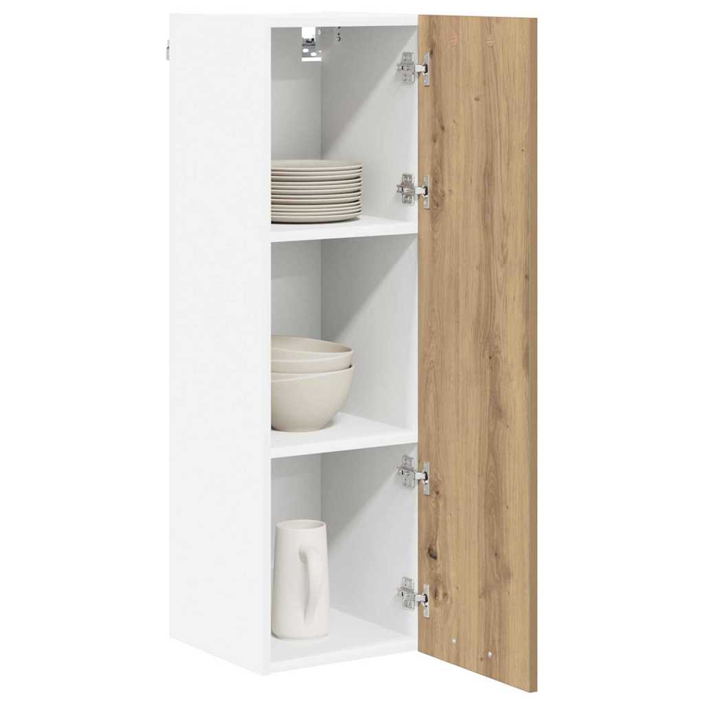 Armadio pensile con porta Rovere artigianale 30 x 31 x 100 cm | homemem39