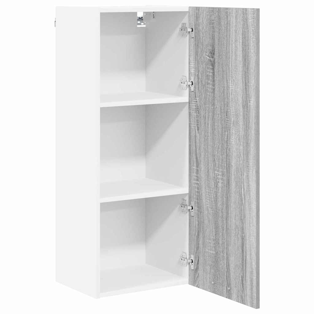 Armadio pensile con porta Riga Grigio Sonoma 40 x 31 x 100 cm | homemem39
