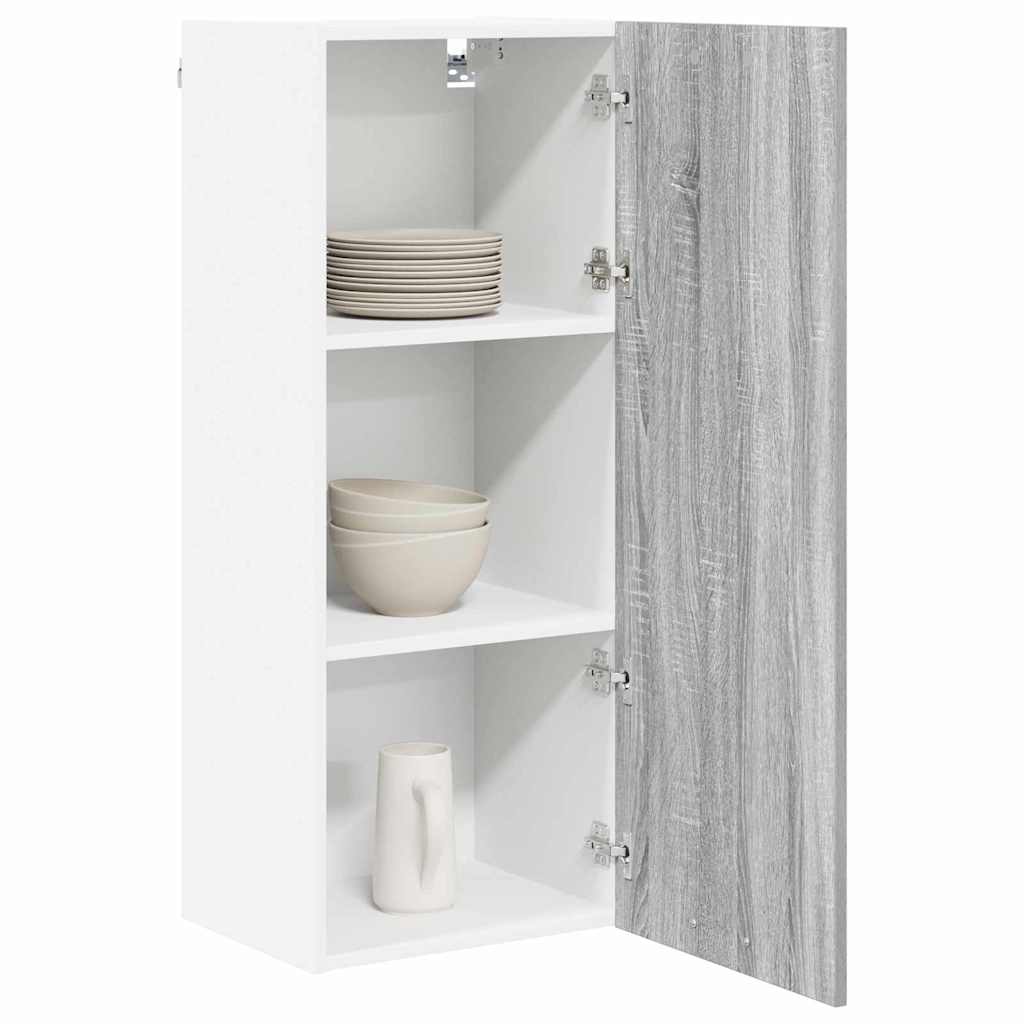 Armadio pensile con porta Riga Grigio Sonoma 40 x 31 x 100 cm | homemem39