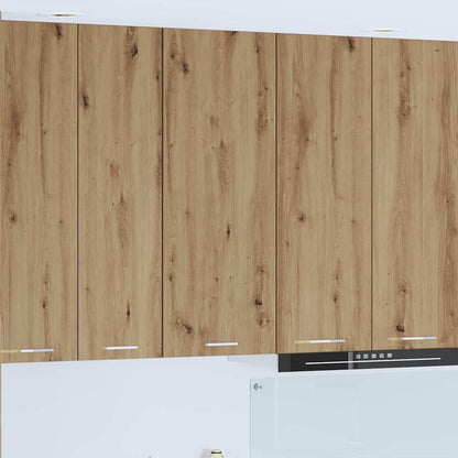 Armadio pensile con porta Rovere artigianale 40 x 31 x 100 cm | homemem39