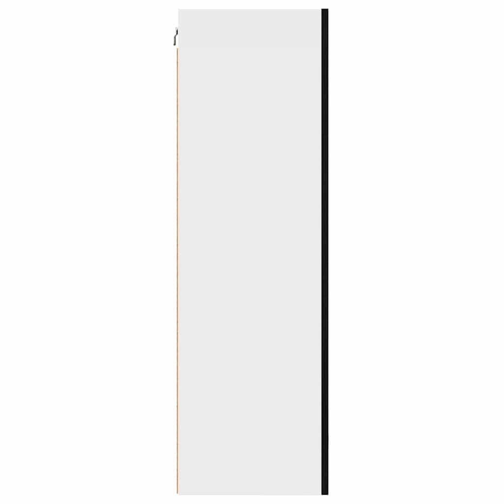 Armadio pensile con porta Rovere Nero e Bianco 50 x 31 x 100 cm | homemem39