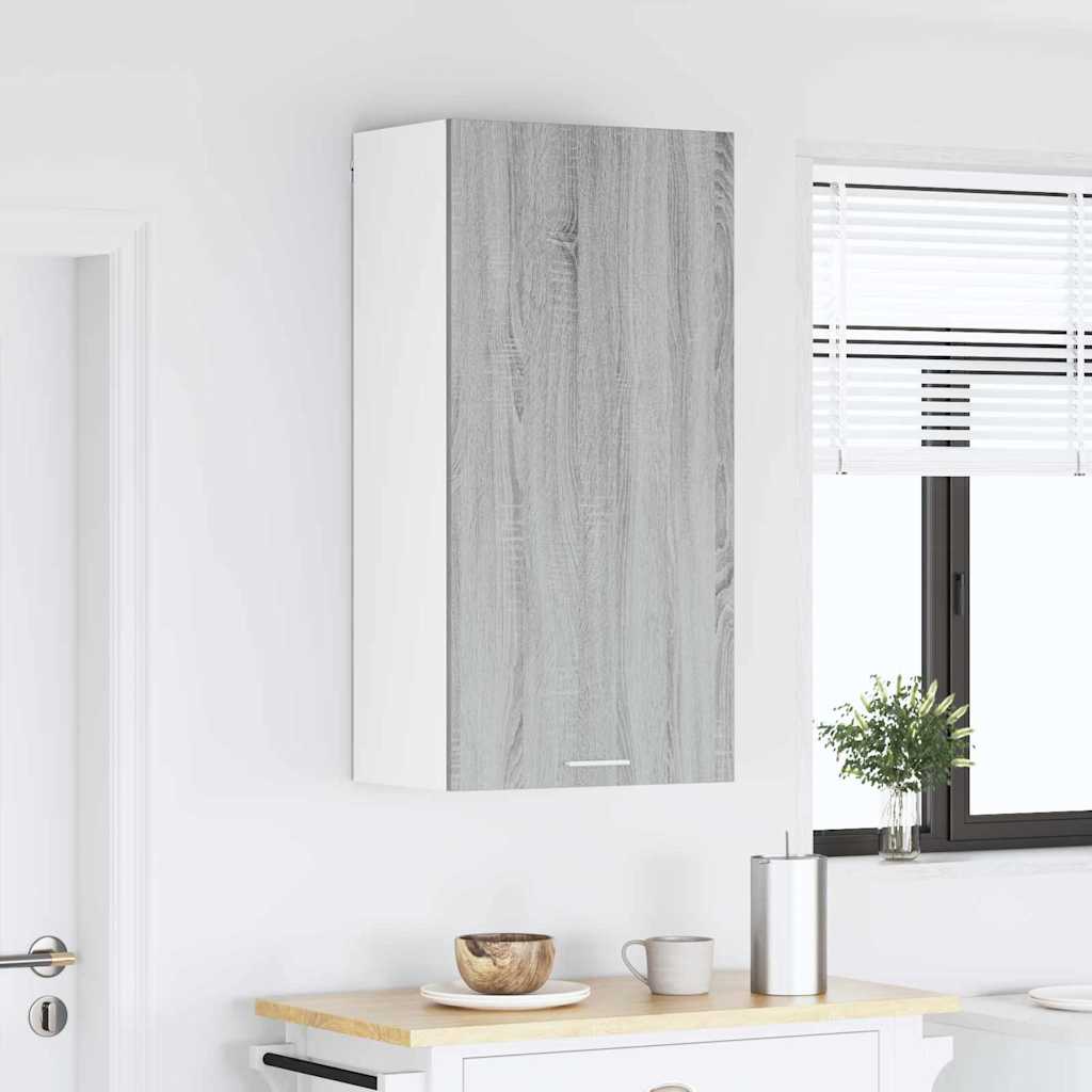 Armadio pensile Grigio Sonoma e Bianco 50 x 31 x 100 cm | homemem39