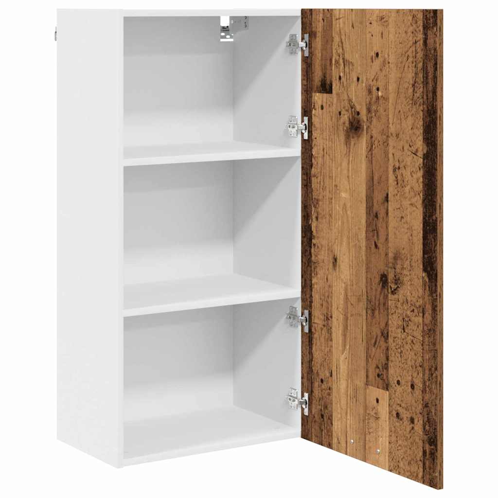 Armadio pensile Legno Antico e Bianco 50 x 31 x 100 cm | homemem39