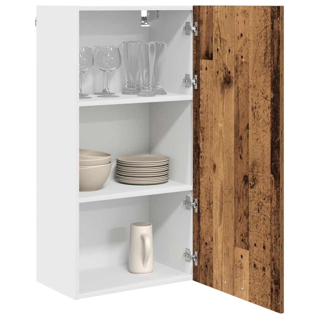 Armadio pensile Legno Antico e Bianco 50 x 31 x 100 cm | homemem39
