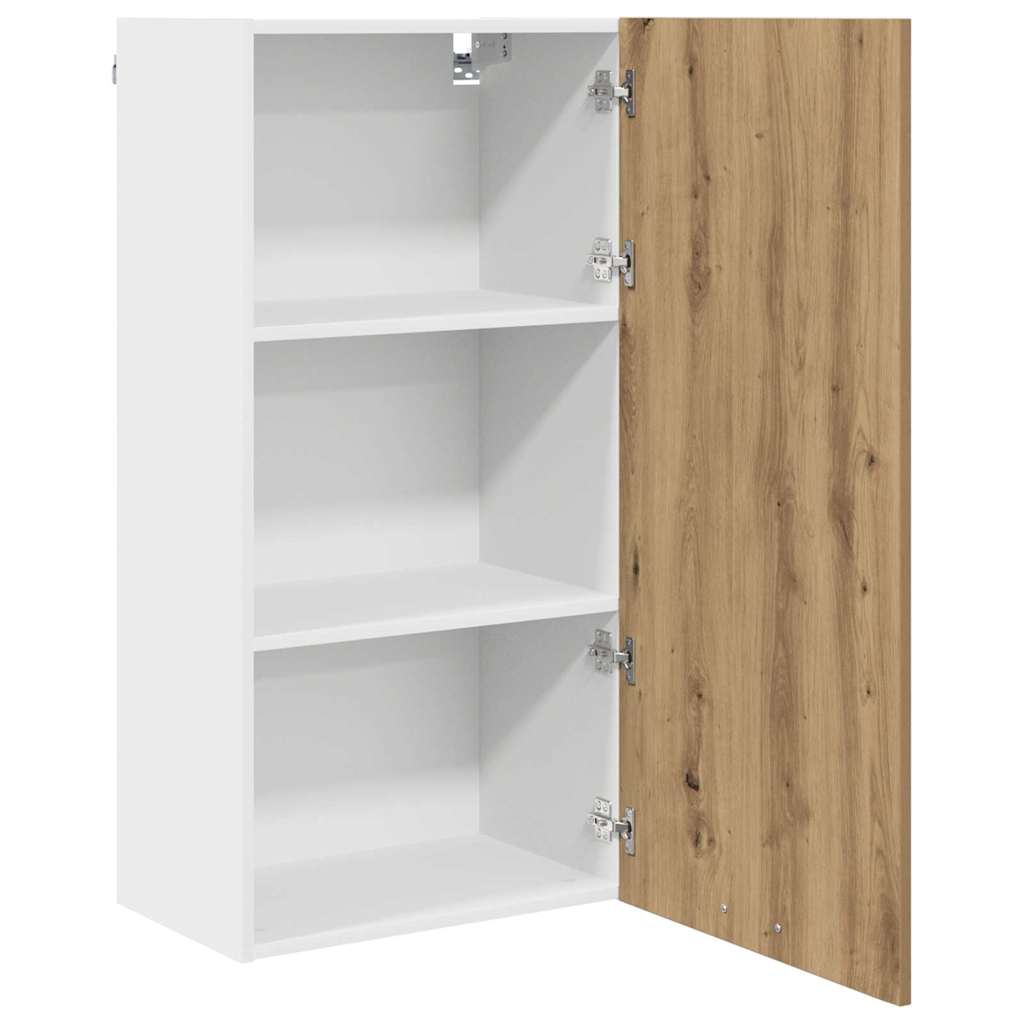 Armadio pensile Rovere Artigiano e Bianco 50 x 31 x 100 cm | homemem39