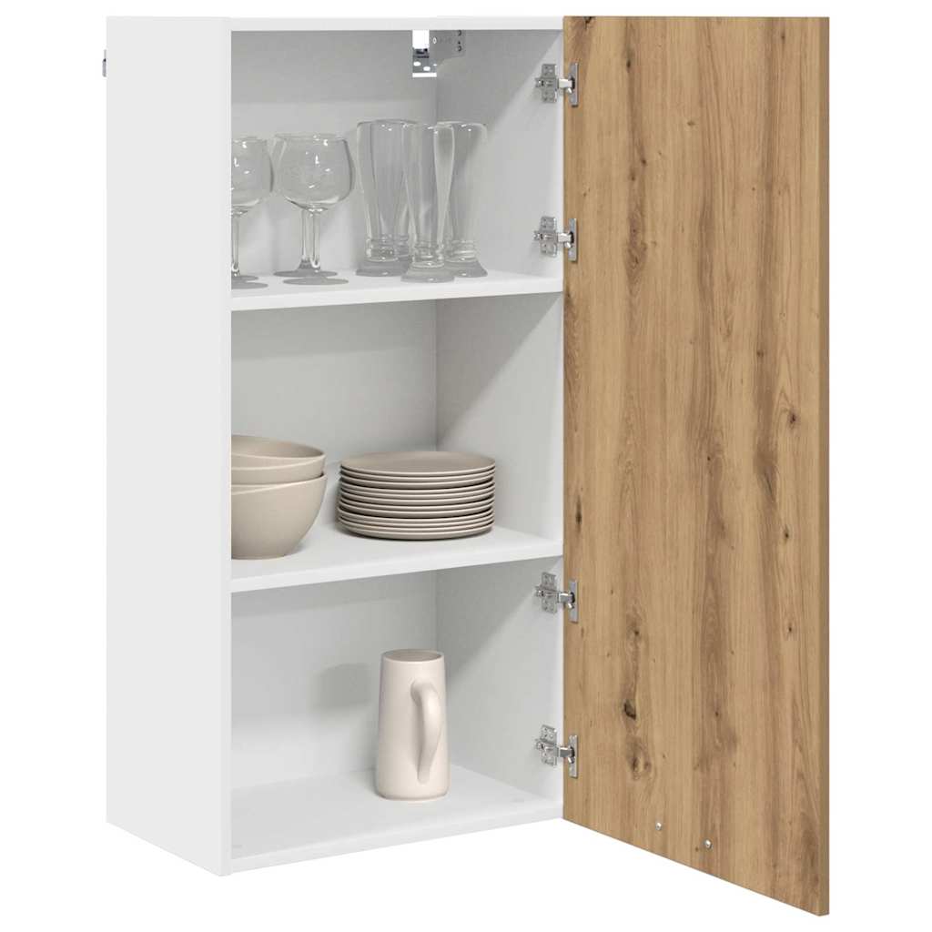 Armadio pensile Rovere Artigiano e Bianco 50 x 31 x 100 cm | homemem39