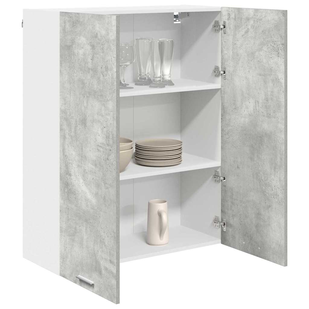 Armadio pensile con porta Grigio cemento 80 x 31 x 100 cm