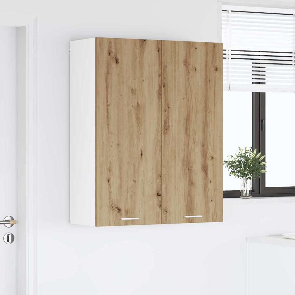 Armadio pensile con porta Rovere artigianale 80 x 31 x 100 cm | homemem39