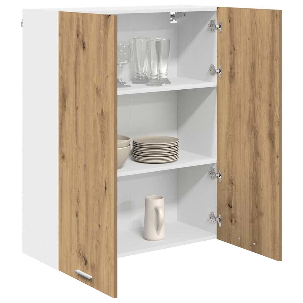 Armadio pensile con porta Rovere artigianale 80 x 31 x 100 cm | homemem39